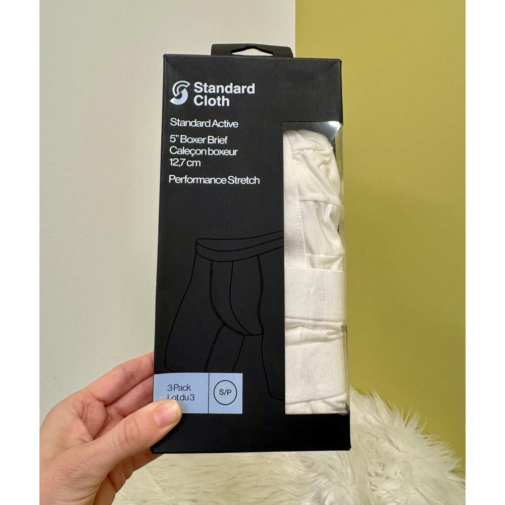 Standard Cloth Urban Outfitters Cotton Boxer Brief Mens Small 3 Pack 5 Inch NEW